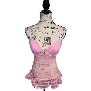 Victoria’s Secret Pink Push-Up Teddy – Size 36D